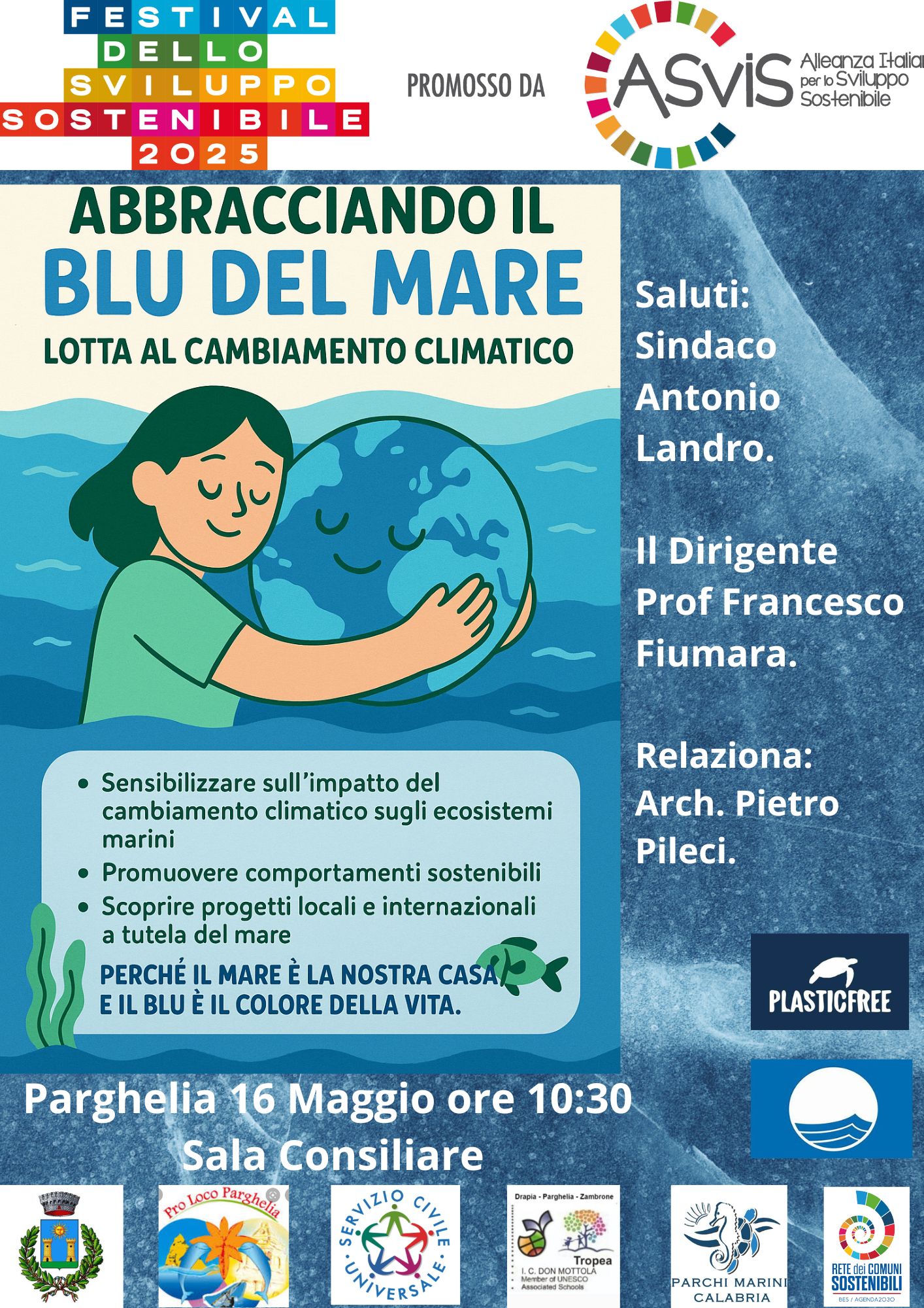 Abbracciando il blu del Mare Abbracciando il blu del Mare